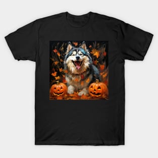 Alaskan Malamute Halloween T-Shirt